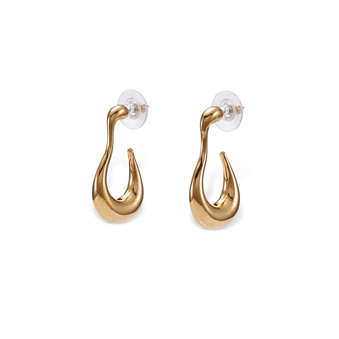 lelet ny Glossy Drip Hoop Earrings