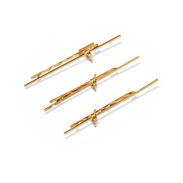 lelet ny Glossy Knot Bobbi Pin Set of 3
