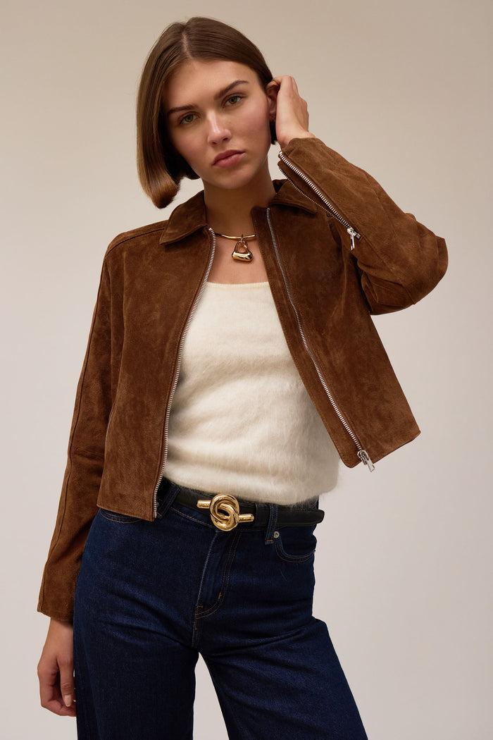 Lelet Ny Glossy Knot Leather Belt Black