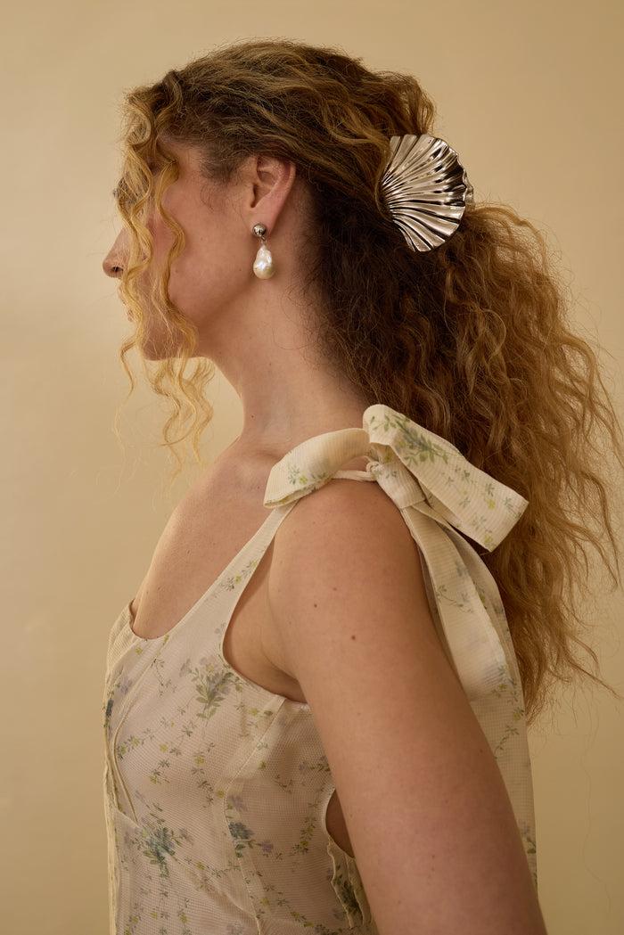 Lelet Ny Glossy Shell Claw Clip 14k Gold