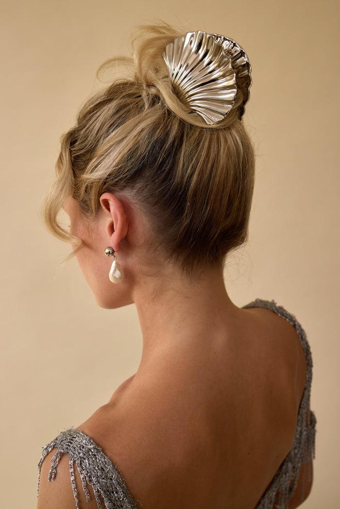 Lelet Ny Glossy Shell Claw Clip 14k Gold