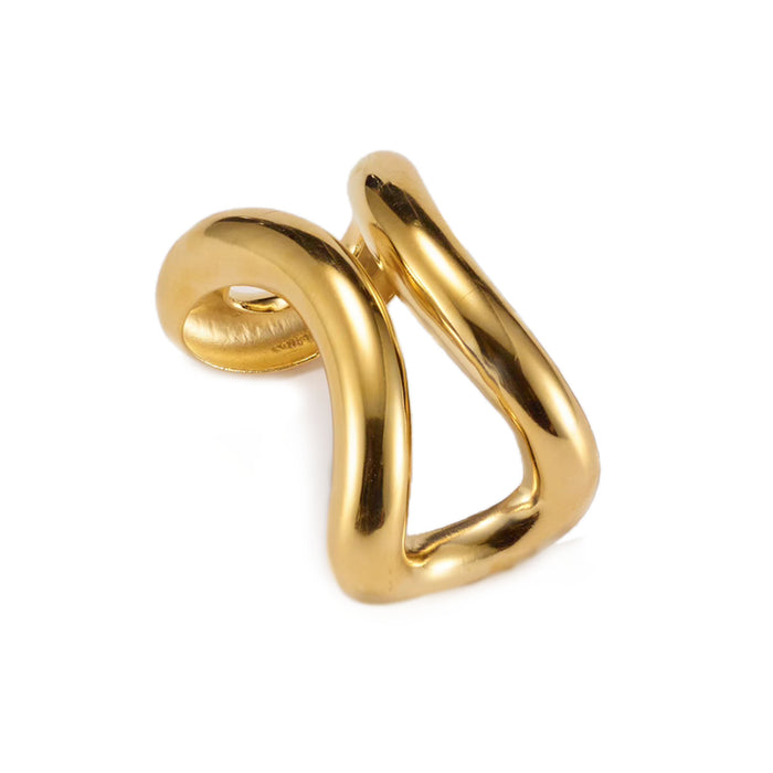 lelet ny Glossy Void Arched Cuff Bracelet