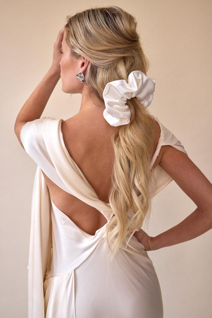 Lelet Ny Hailey Oversized Scrunchie White