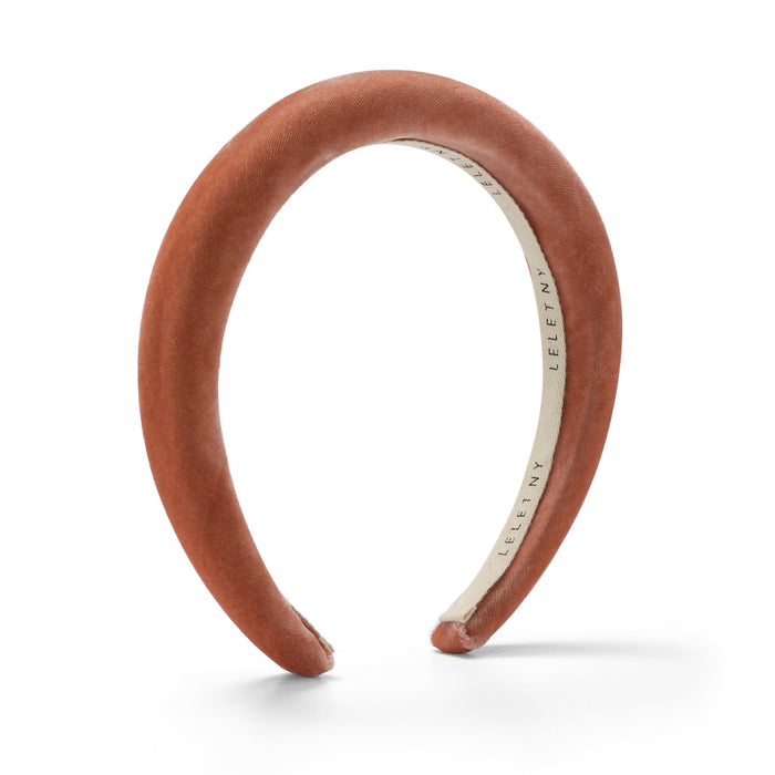 Lelet Ny Heloise Velvet Padded Headband Cranberry