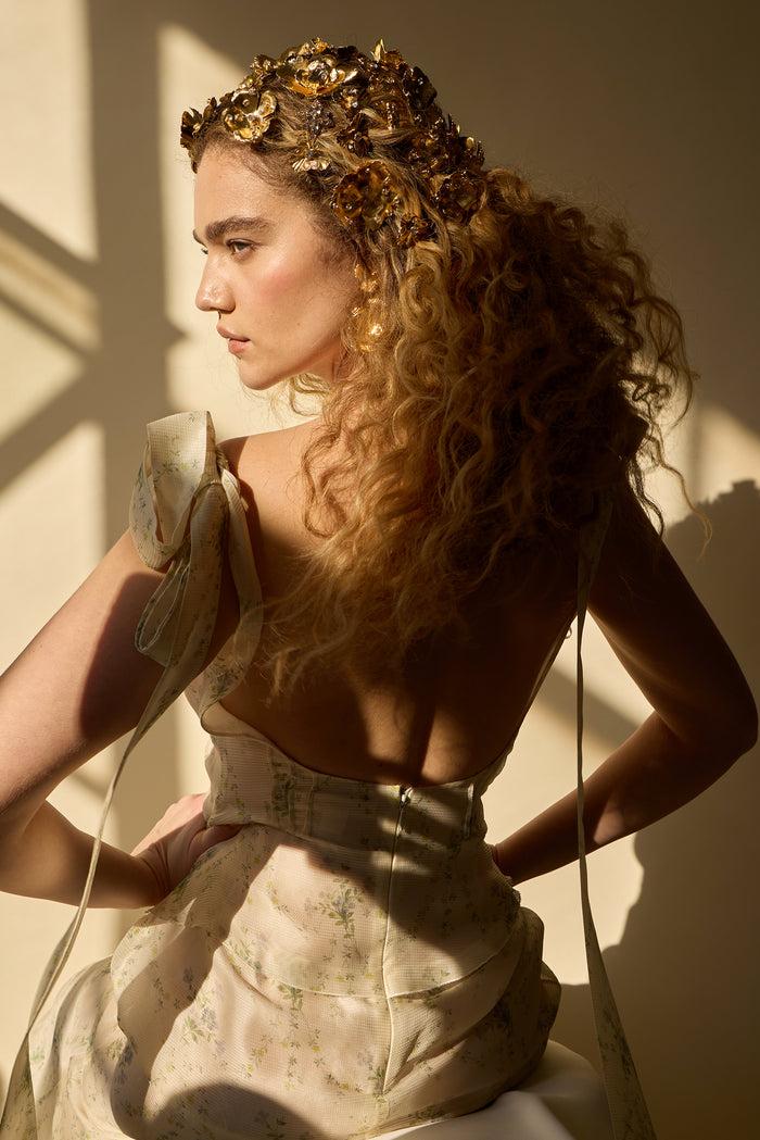 Lelet Ny Jasmine Floral Crystal Comb