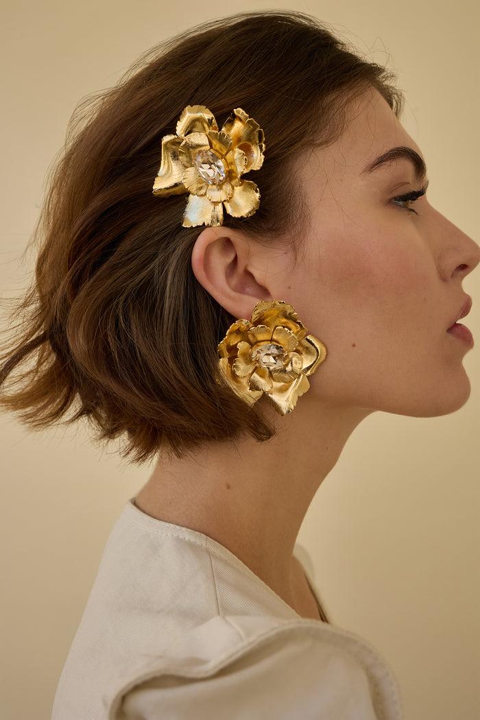 Lelet Ny Jasmine Floral Crystal Comb