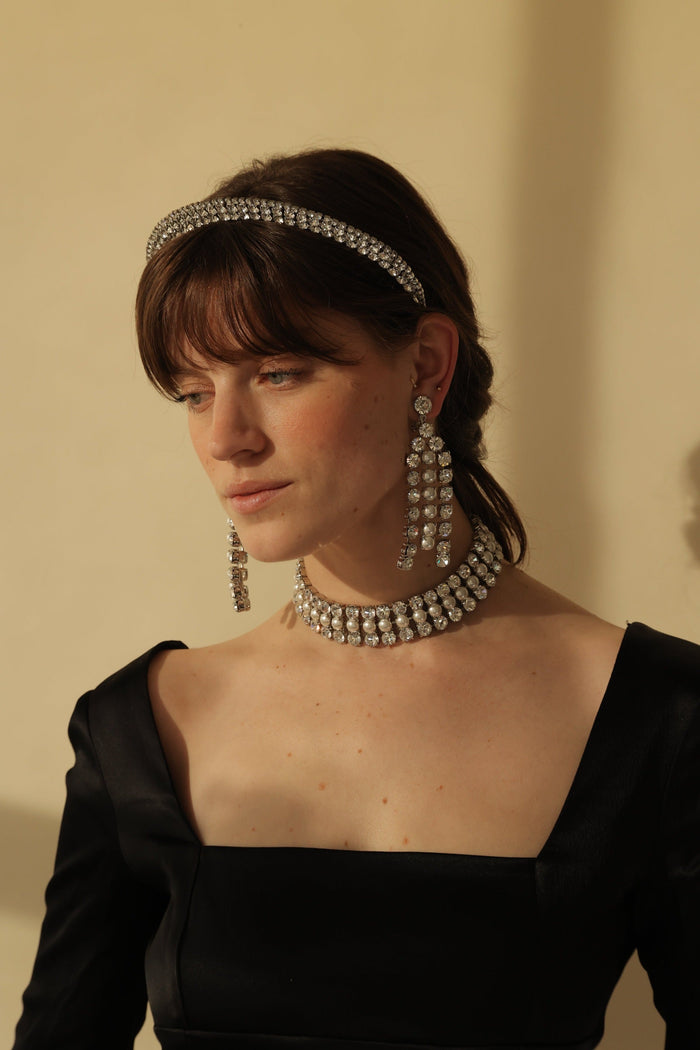 Lelet Ny Jess Crystal Crown 14K GOLD