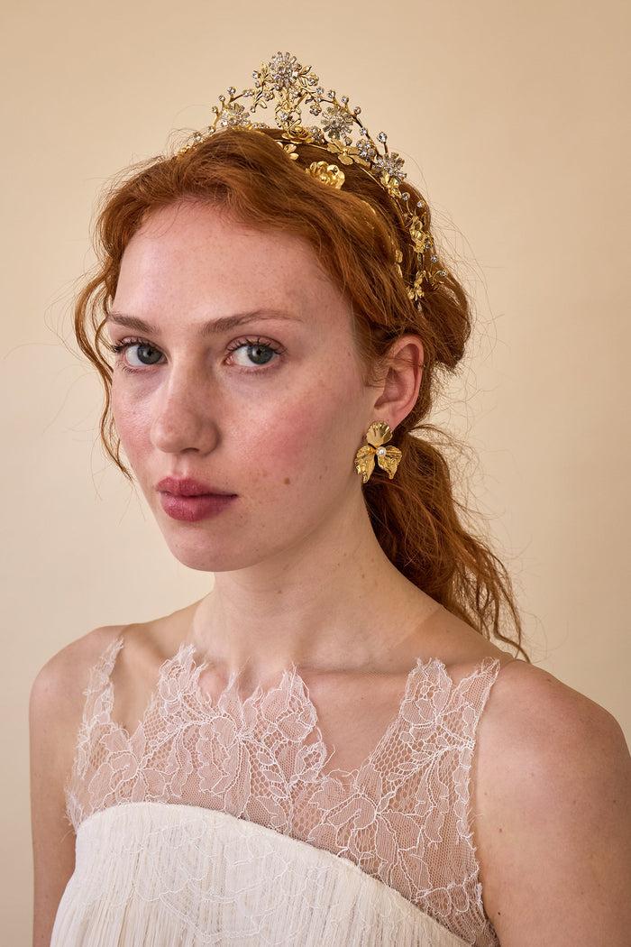 Lelet Ny Lava Floral Pearl Studs