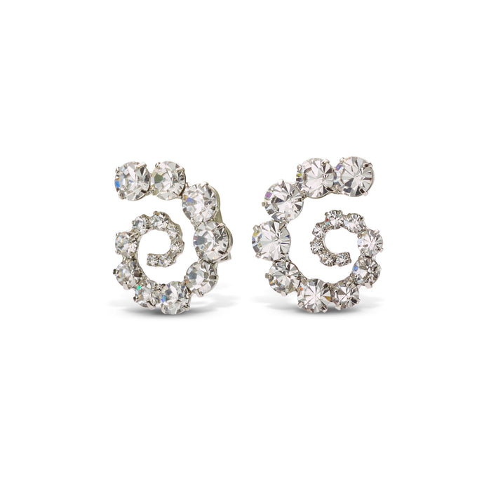 lelet ny Leia Swirl Crystal Earrings