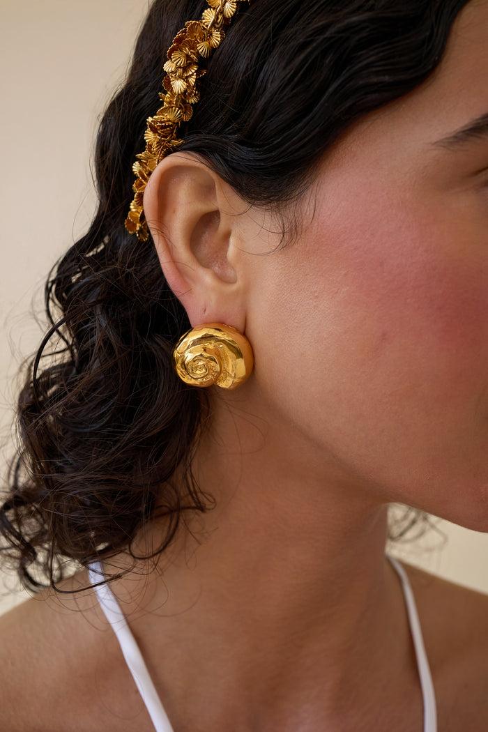 Lelet Ny Leila Metal Swirl Earrings