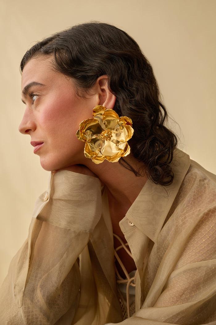 Lelet Ny Lilly Bloom Clip On Earrings