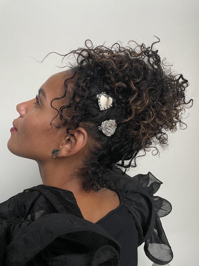 Lelet Ny Line Dot Crystal Gram Clip