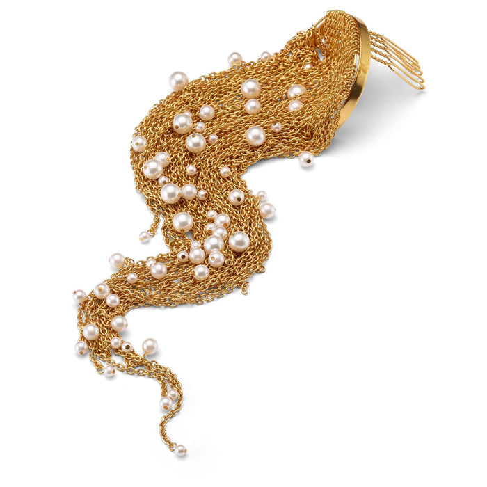 lelet ny Liquid Chain Pearl Comb