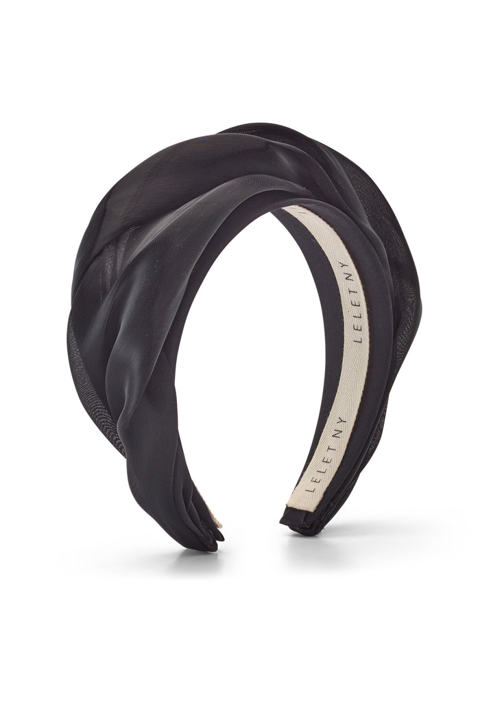 lelet ny Liquid Drape Headband Black
