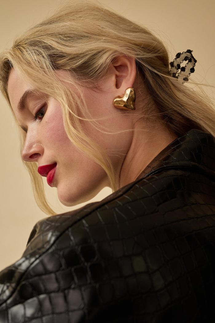 Lelet Ny Mara Heart Stud Earrings