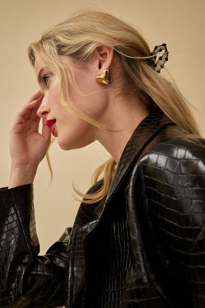 Lelet Ny Mara Heart Stud Earrings