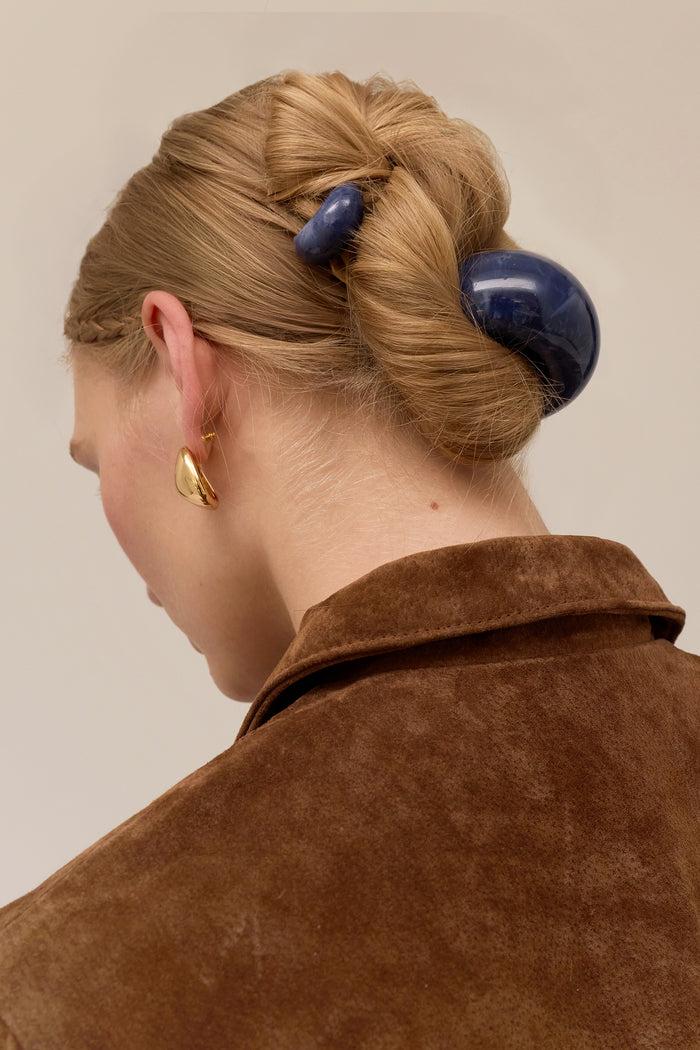 Lelet Ny Marble Mini Dome Pony Cuff Lapis