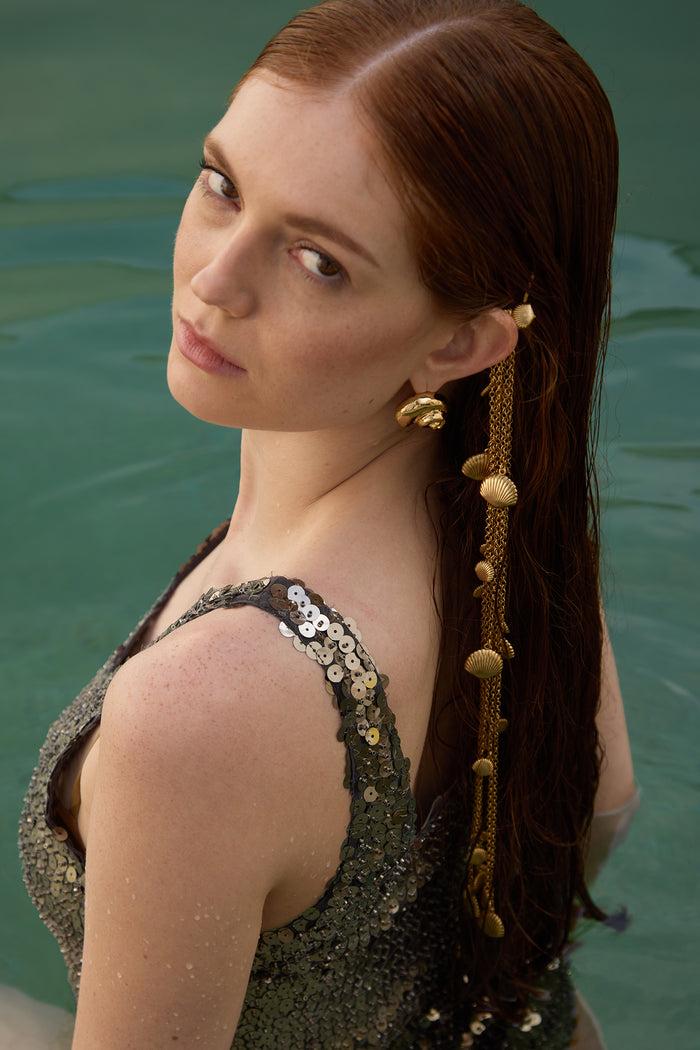 Lelet Ny Marina Shell Chain Bobbi Pin