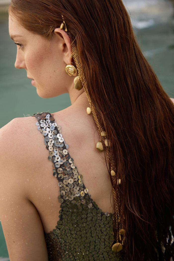 Lelet Ny Marina Shell Chain Bobbi Pin