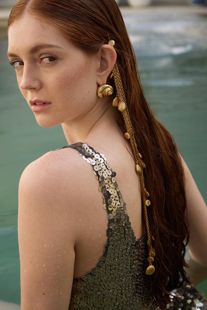 Lelet Ny Marina Shell Chain Bobbi Pin