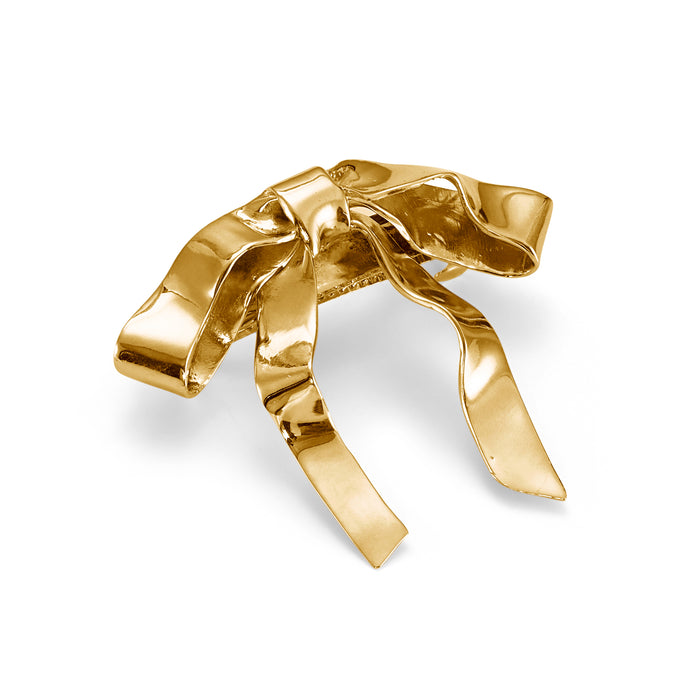 lelet ny Mary Jane French Barrette 14 K Gold Plate