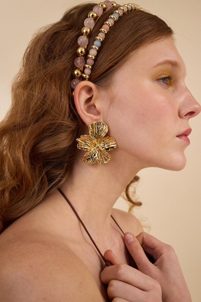 Lelet Ny Maya Floral Button Earrings