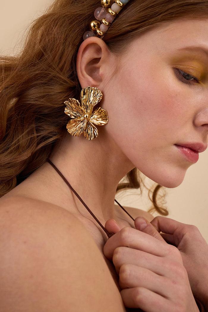 Lelet Ny Maya Floral Button Earrings