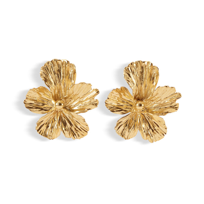 lelet ny Maya Floral Button Earrings