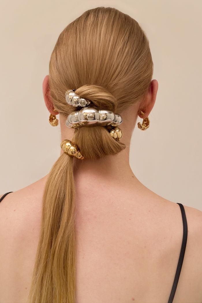 Lelet Ny Mini Glossy Croissant Pony Cuff Gold