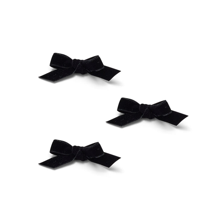 lelet ny Mini Velvet Bows Black