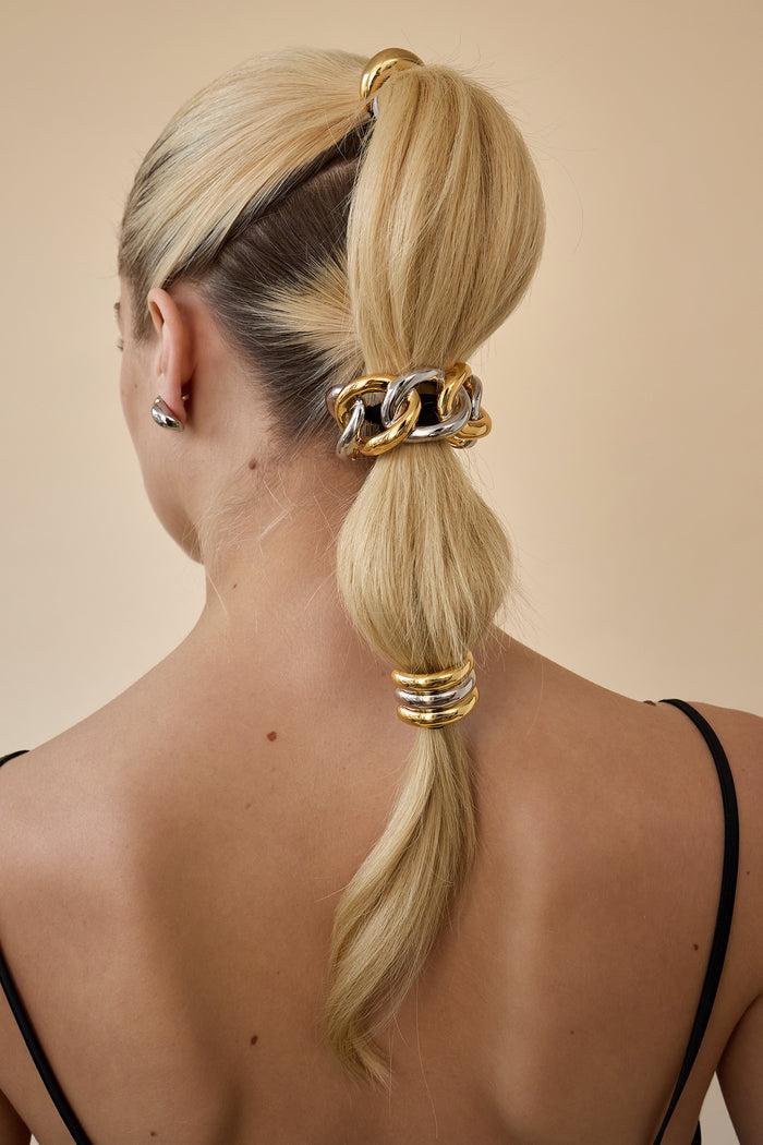 Lelet Ny Mixed Metal Elena Chain Pony Cuff