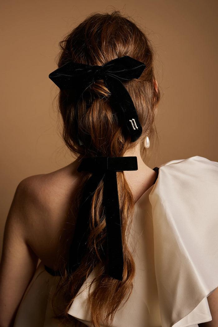 Lelet Ny Monogram Bow French Barrette