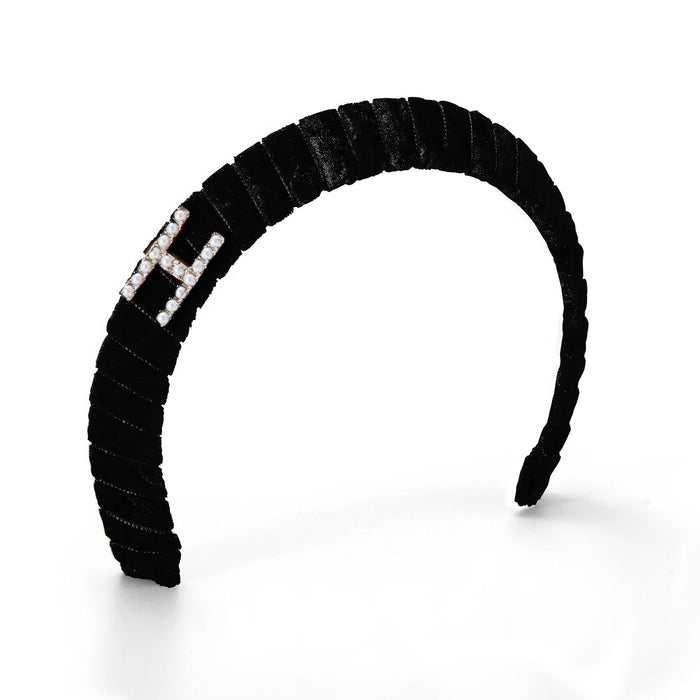 lelet ny Monogram Headband Blush