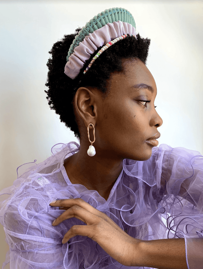 Lelet Ny Muppet Wide Crystal Crown Blush