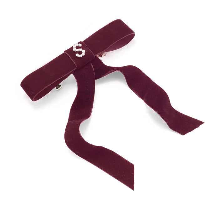 lelet ny Nate Gram Bow Burgundy