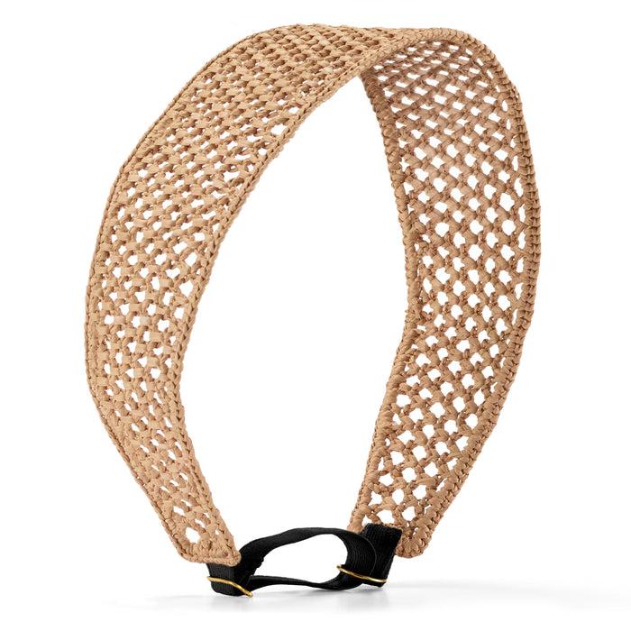 lelet ny Naya Raffia Headwrap Tan