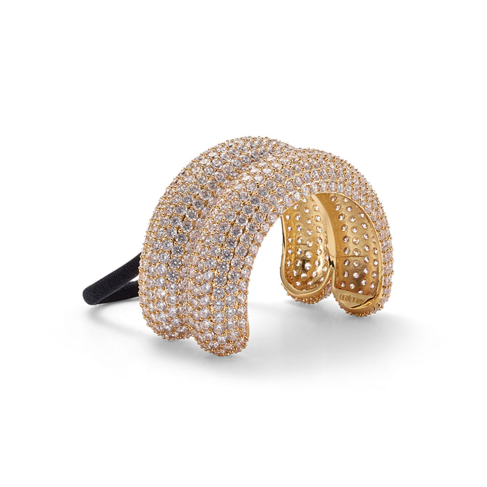 lelet ny Pave Crystal Double Arch Pony Cuff