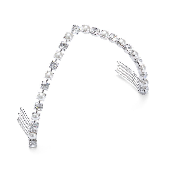 lelet ny Pearly Vee Halo Rhodium