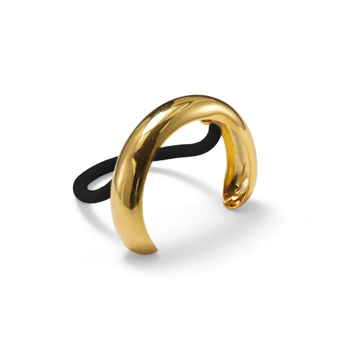lelet ny Petite Glossy Arch Pony 14K GOLD PLATE
