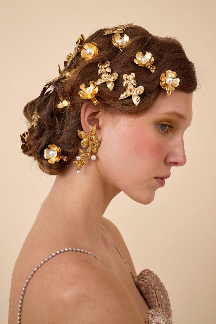 Lelet Ny Philippa Pearl Flower Clip Set Of 3