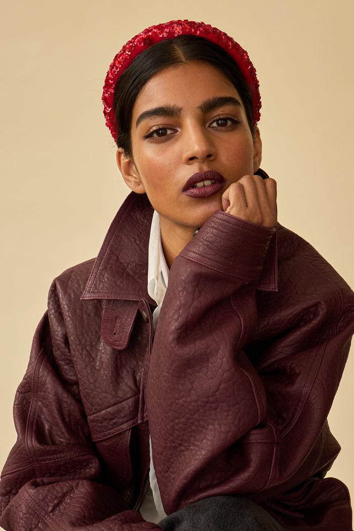 Lelet Ny Robyn Floral Applique Headband Black