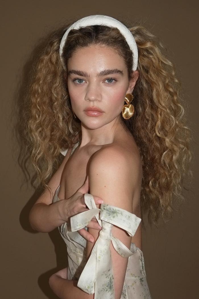 Lelet Ny Robyn Lace Headband Blue Lace Agate