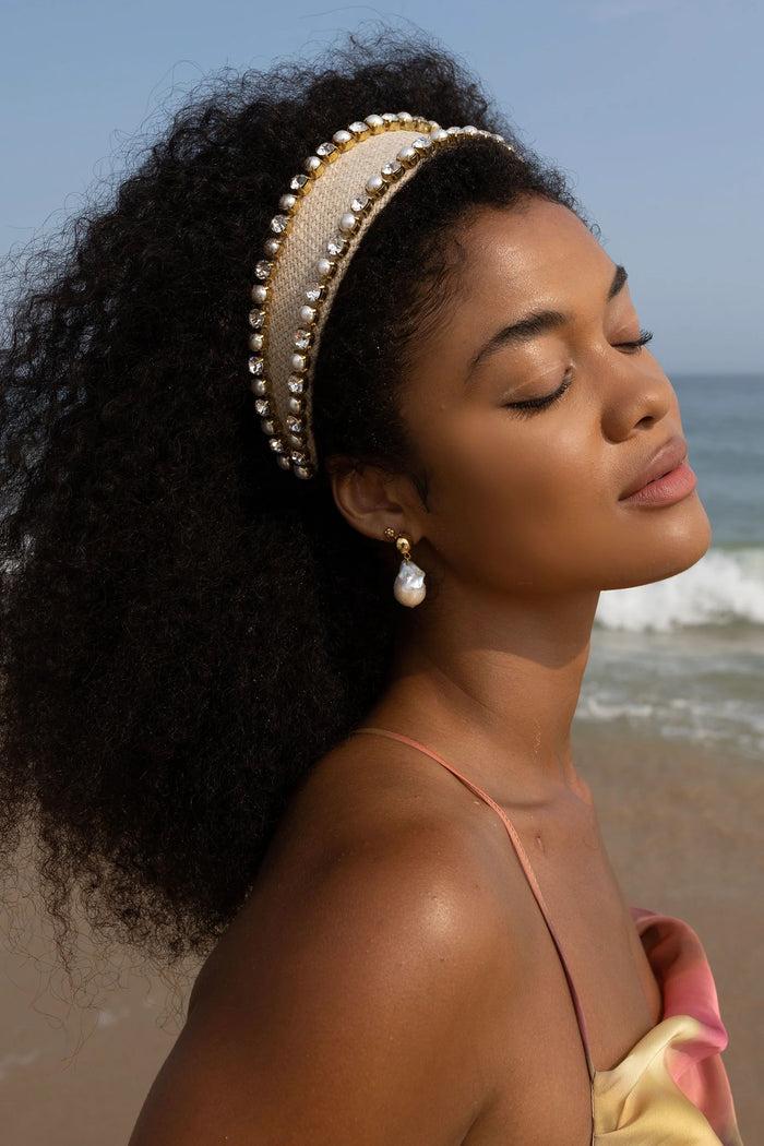 Lelet Ny Samara Pearl And Crystal Headband