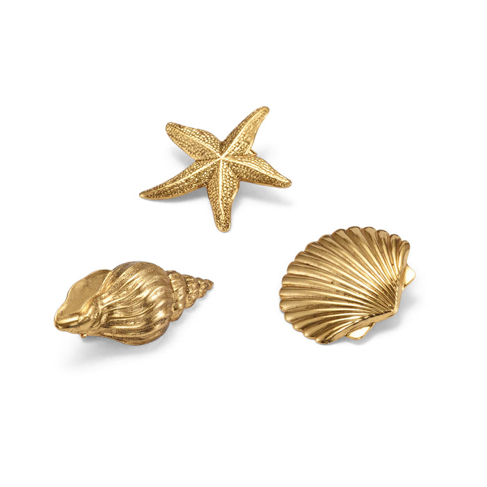 lelet ny Serena Seashells Clips Set of 3