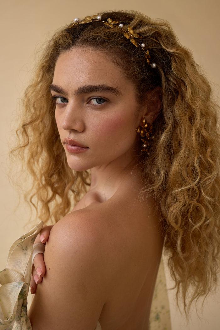 Lelet Ny Silvie Butterfly Pearl Strand Headband