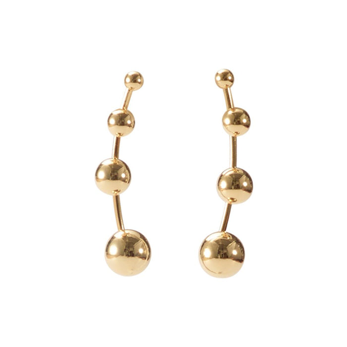lelet ny Tapered Metal Earrings