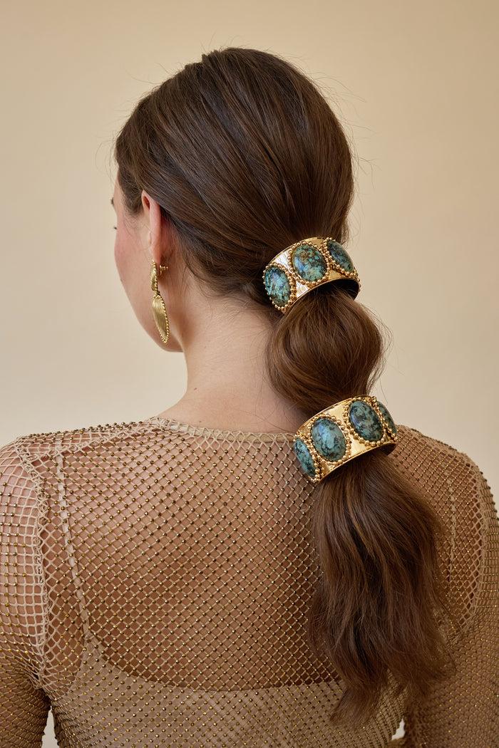 Lelet Ny Tera Ballchain Stone Wide Pony Cuff