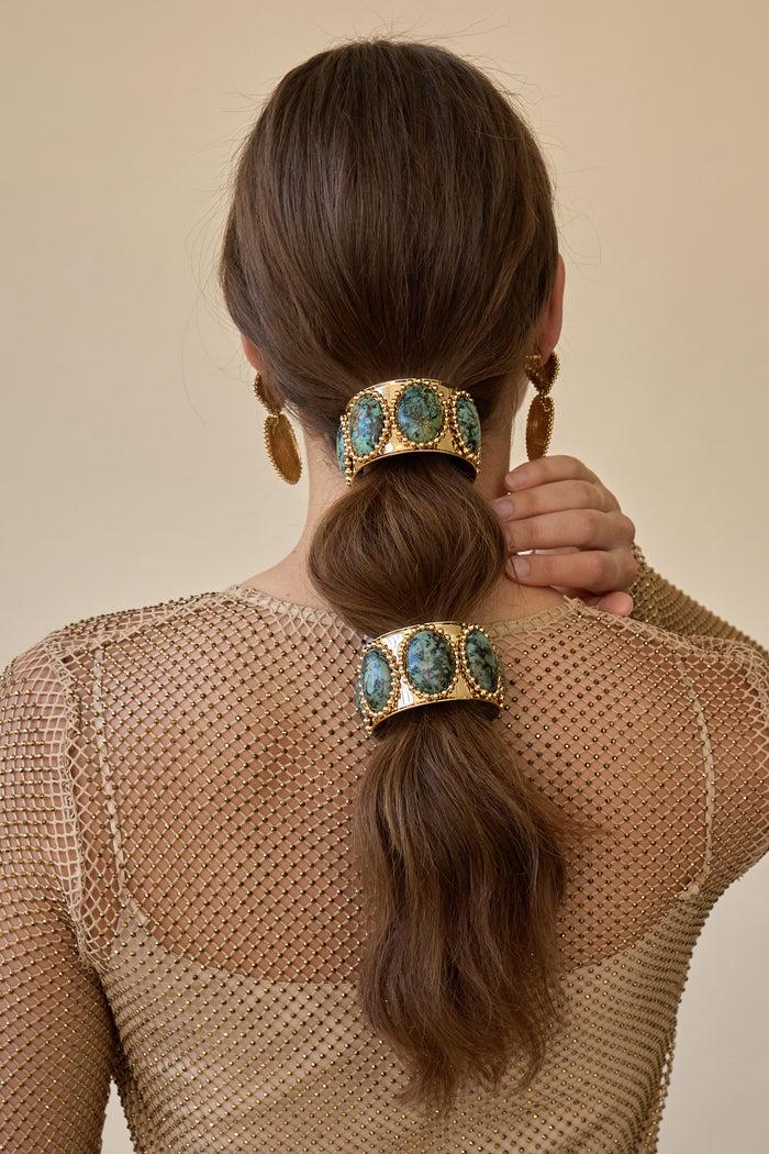 Lelet Ny Tera Ballchain Stone Wide Pony Cuff