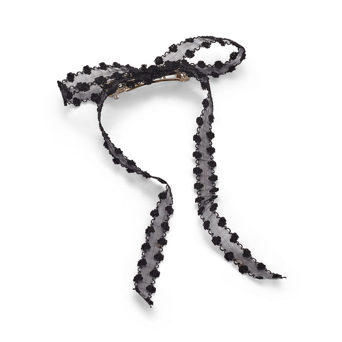 lelet ny Willow Embroidered Sheer Slim Bow