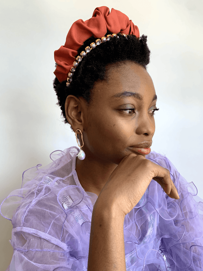 Lelet Ny Pearl And Crystal Simple Headband 14K GOLD PLATE